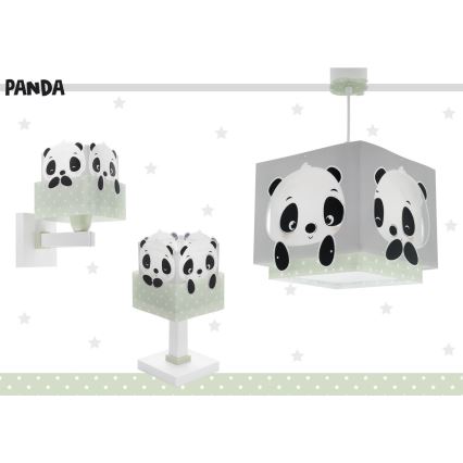 Dalber 63161H - Lámpara infantil PANDA 1xE14/40W/230V verde