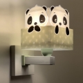 Dalber 63169H - Lámpara de pared infantil PANDA 1xE27/60W/230V verde
