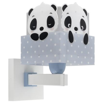Dalber 63169T - Aplique infantil PANDA 1xE27/60W/230V azul