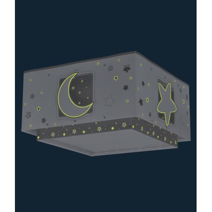 Dalber 63236E - Plafón infantil MOONLIGHT 2xE27/60W/230V gris