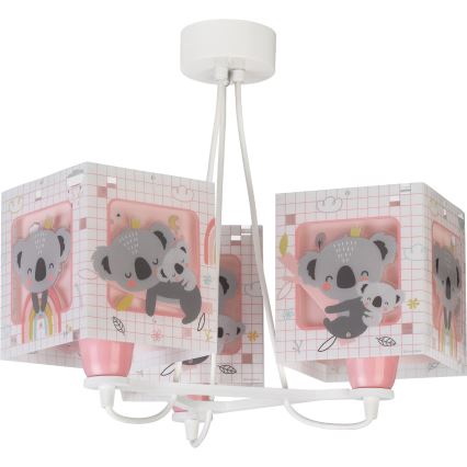 Dalber 63267S - Lámpara colgante infantil KOALA 3xE27/60W/230V