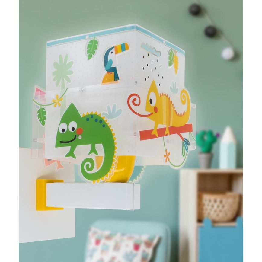 Dalber 63319 - Aplique infantil HAPPY JUNGLE 1xE27/15W/230V