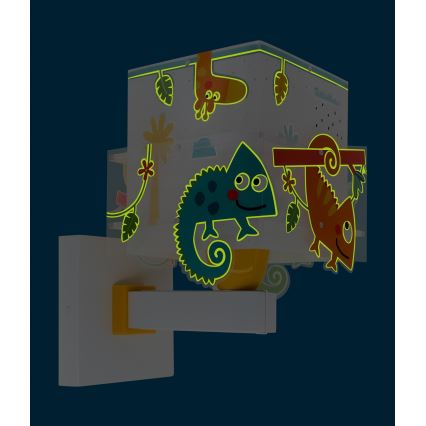 Dalber 63319 - Aplique infantil HAPPY JUNGLE 1xE27/15W/230V