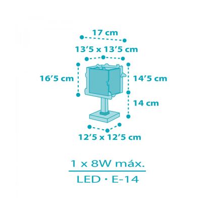 Dalber 63351N - Lámpara LED infantil ROCKET 1xG4/4W/230V multicolor