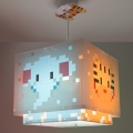 Dalber 63372 - Lámpara colgante infantil LITTLE PIXEL 1xE27/15W/230V