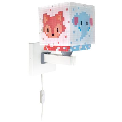 Dalber 63379 - Aplique de pared infantil LITTLE PIXEL 1xE27/15W/230V
