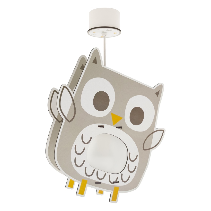 Dalber 63397 - Lámpara colgante infantil OWL 1xE27/15W/230V
