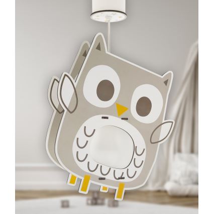 Dalber 63397 - Lámpara colgante infantil OWL 1xE27/15W/230V