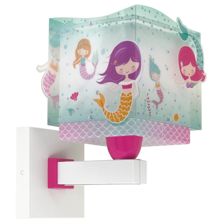 Dalber 63449 - Aplique infantil MERMAIDS 1xE27/60W/230V