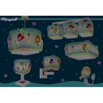 Dalber 63449 - Aplique infantil MERMAIDS 1xE27/60W/230V