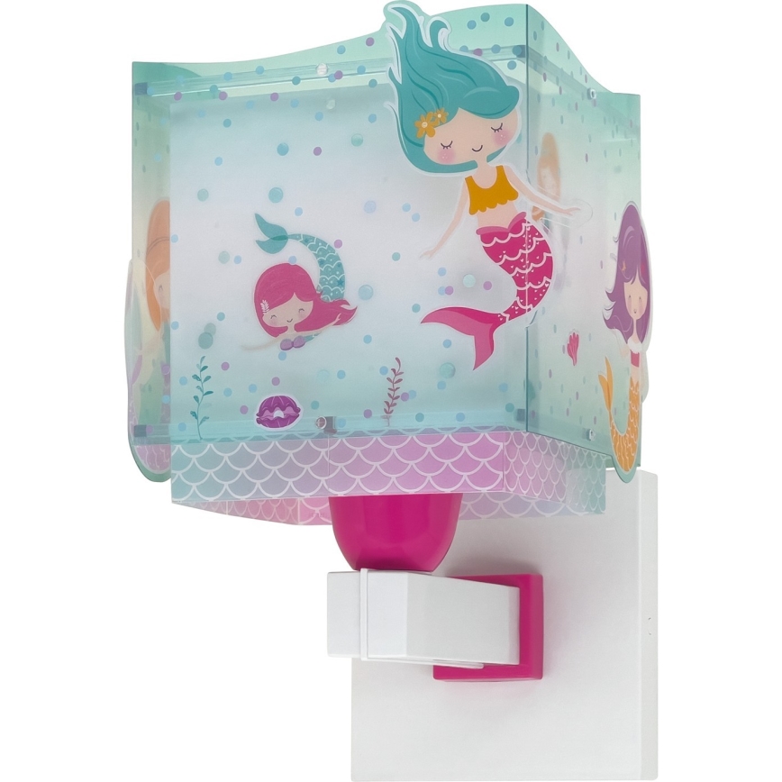 Dalber 63449 - Aplique infantil MERMAIDS 1xE27/60W/230V