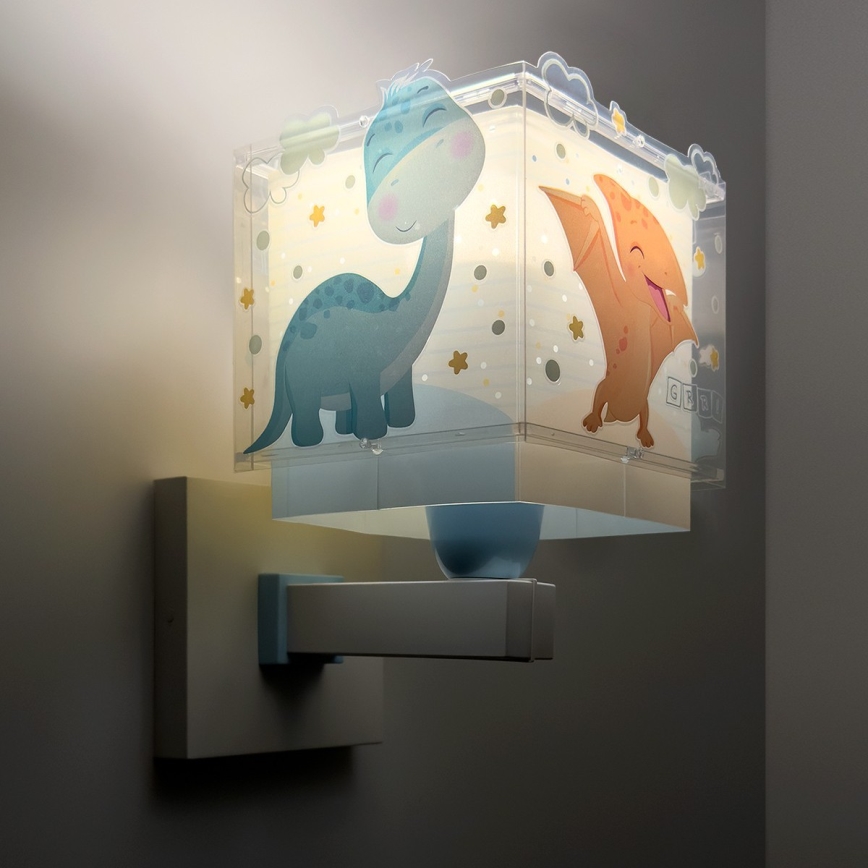 Dalber 63459 - Lámpara de pared infantil BABY DINOS 1xE27/15W/230V multicolor
