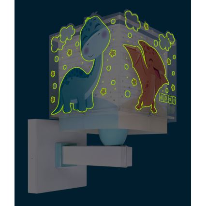 Dalber 63459 - Lámpara de pared infantil BABY DINOS 1xE27/15W/230V multicolor