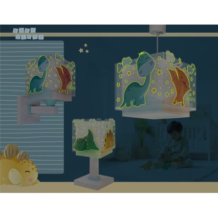 Dalber 63459 - Lámpara de pared infantil BABY DINOS 1xE27/15W/230V multicolor