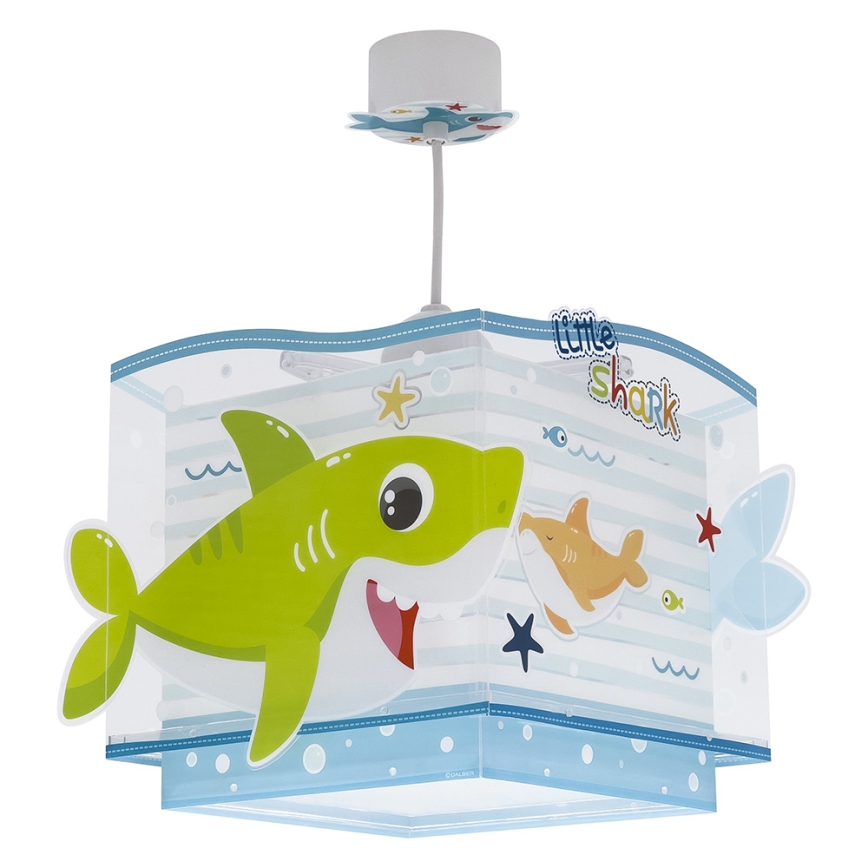 Dalber 63472 - Lámpara colgante infantil BABY SHARK 1xE27/60W/230V