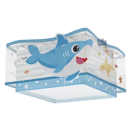 Dalber 63476 - Plafón infantil BABY SHARK 2xE27/60W/230V