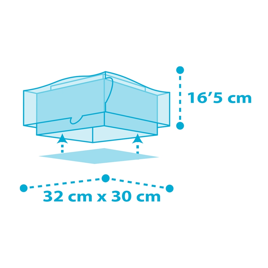 Dalber 63476 - Plafón infantil BABY SHARK 2xE27/60W/230V