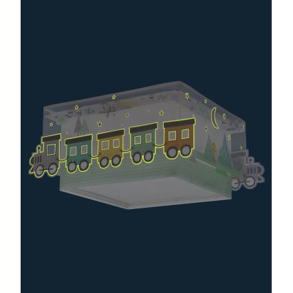 Dalber 63536 - Plafón infantil TRAIN 2xE27/60W/230V