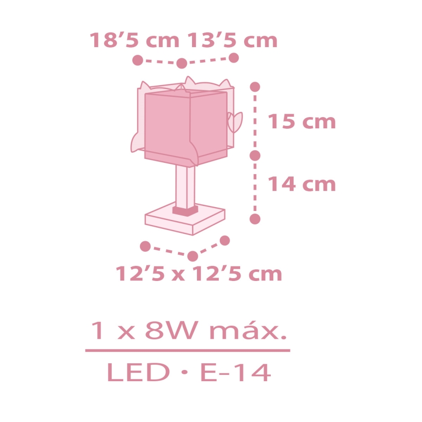 Dalber 64481 -  Lámpara infantil LITTLE FRIENDS 1xE14/8W/230V