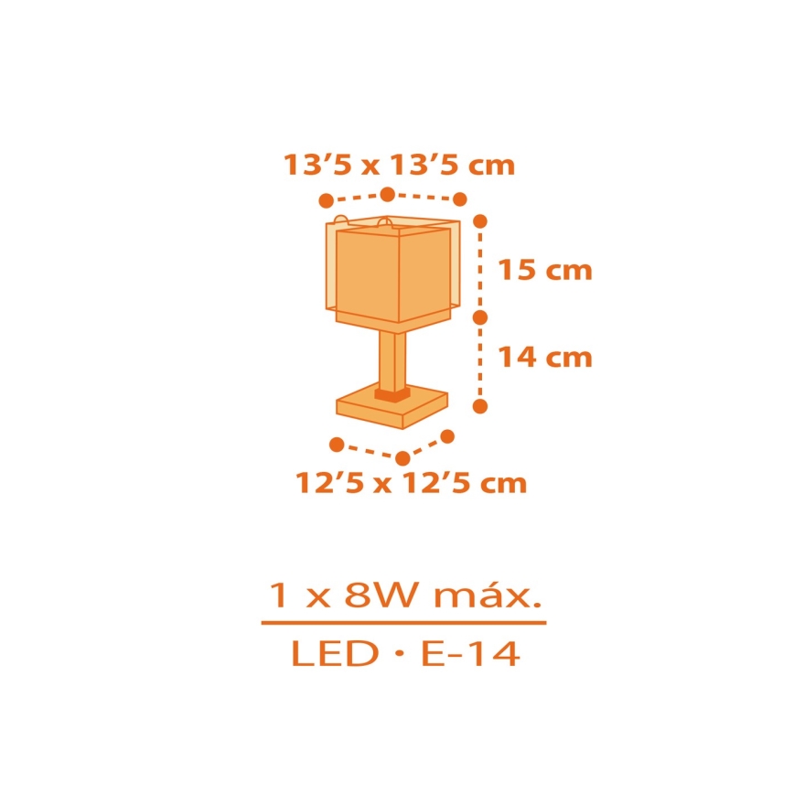 Dalber 64561N - Lámpara infantil LED LITTLE TIGGER 1xG4/4W/230V naranja