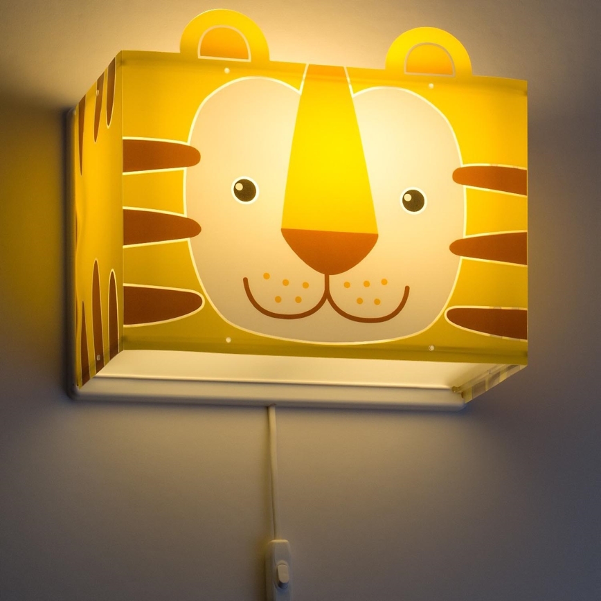 Dalber 64568 - Aplique infantil LITTLE TIGER 1xE27/60W/230V