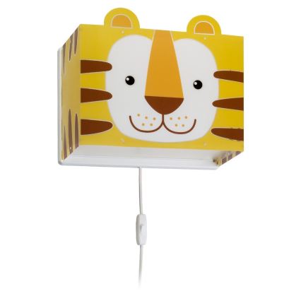 Dalber 64568 - Aplique infantil LITTLE TIGER 1xE27/60W/230V