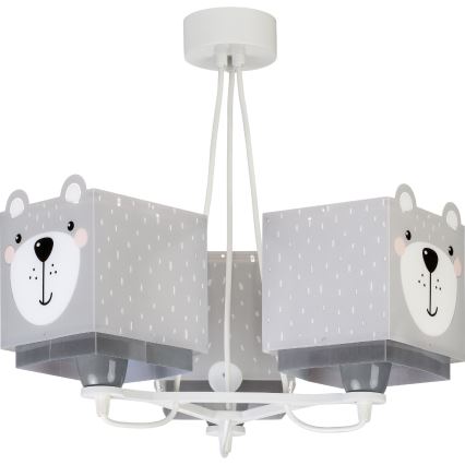 Dalber 64577 - Lámpara colgante infantil LITTLE TEDDY 3xE27/60W/230V