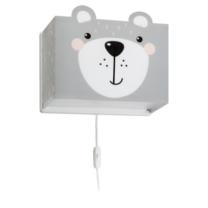 Dalber 64578 - Aplique infantil LITTLE TEDDY 1xE27/60W/230V
