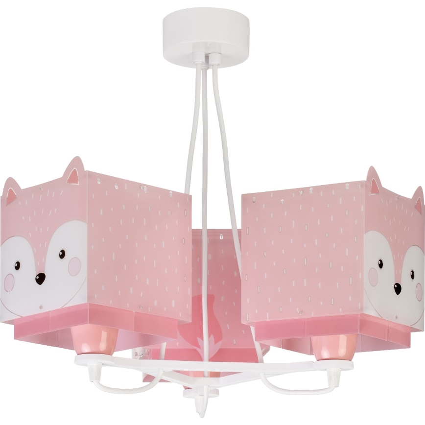 Dalber 64587 - Lámpara colgante infantil LITTLE FOX 3xE27/60W/230V