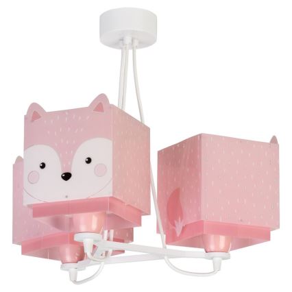 Dalber 64587 - Lámpara colgante infantil LITTLE FOX 3xE27/60W/230V