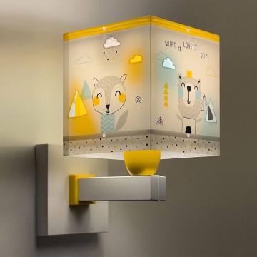Dalber 73249 - Aplique infantil HELLO LITTLE 1xE27/60W/230V