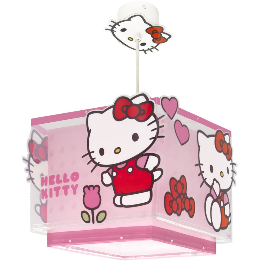 Dalber 73262 - Lámpara infantil de techo HELLO KITTY 1xE27/15W/230V rosa