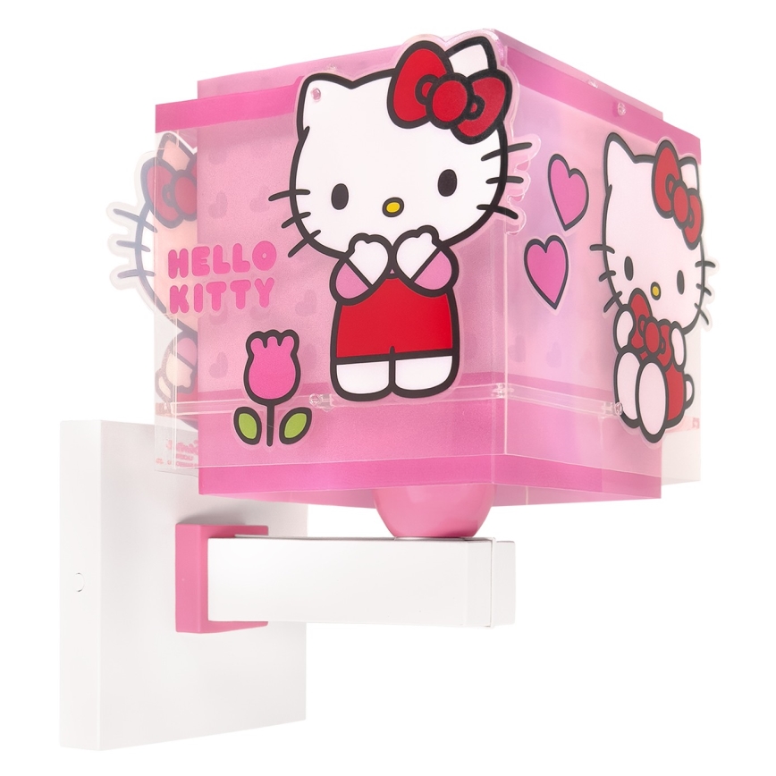 Dalber 73269 - Lámpara de pared infantil HELLO KITTY 1xE27/15W/230V rosa
