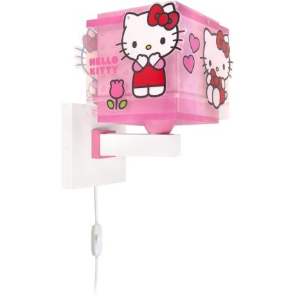 Dalber 73269 - Lámpara de pared infantil HELLO KITTY 1xE27/15W/230V rosa