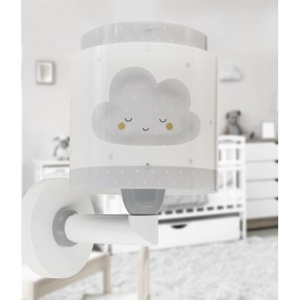 Dalber 76019E - Aplique infantil BABY DREAMS 1xE27/15W/230V gris