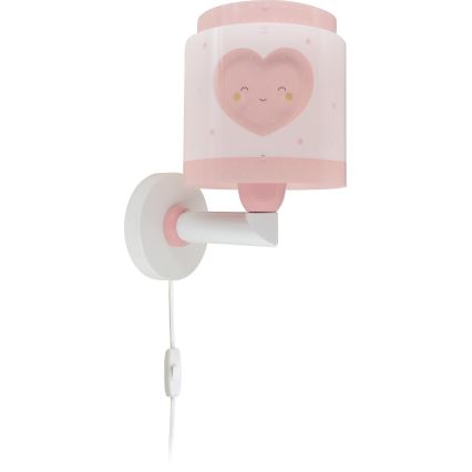 Dalber 76019S - Aplique infantil BABY DREAMS 1xE27/15W/230V rosa