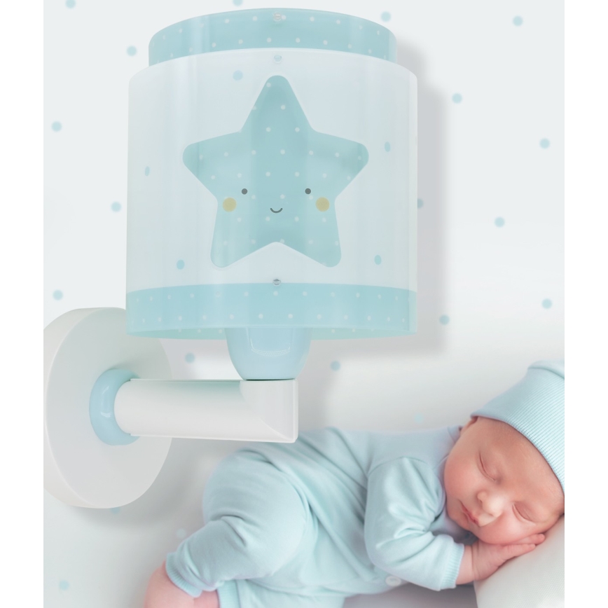 Dalber 76019T - Aplique infantil BABY DREAMS 1xE27/15W/230V azul