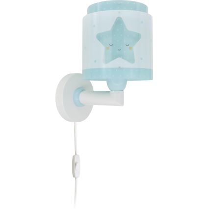 Dalber 76019T - Aplique infantil BABY DREAMS 1xE27/15W/230V azul