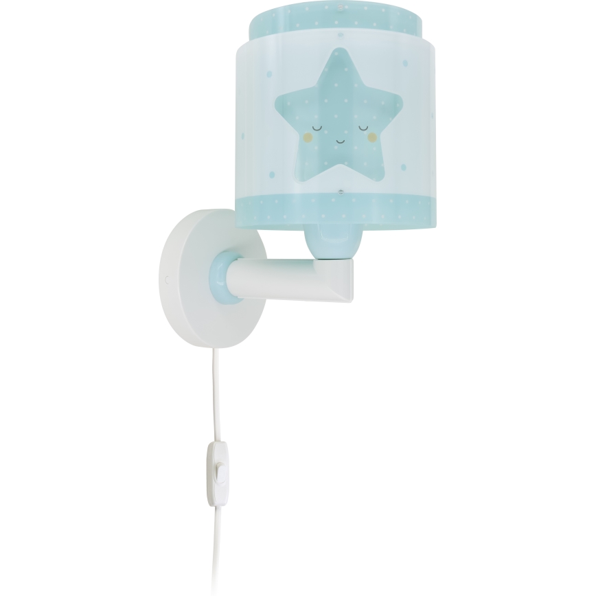 Dalber 76019T - Aplique infantil BABY DREAMS 1xE27/15W/230V azul