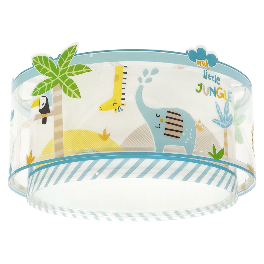 Dalber 76116 - Plafón infantil JUNGLE 2xE27/15W/230V