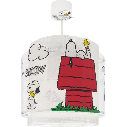 Dalber 76302 - Lámpara de techo infantil SNOOPY 1xE27/15W/230V blanca/roja