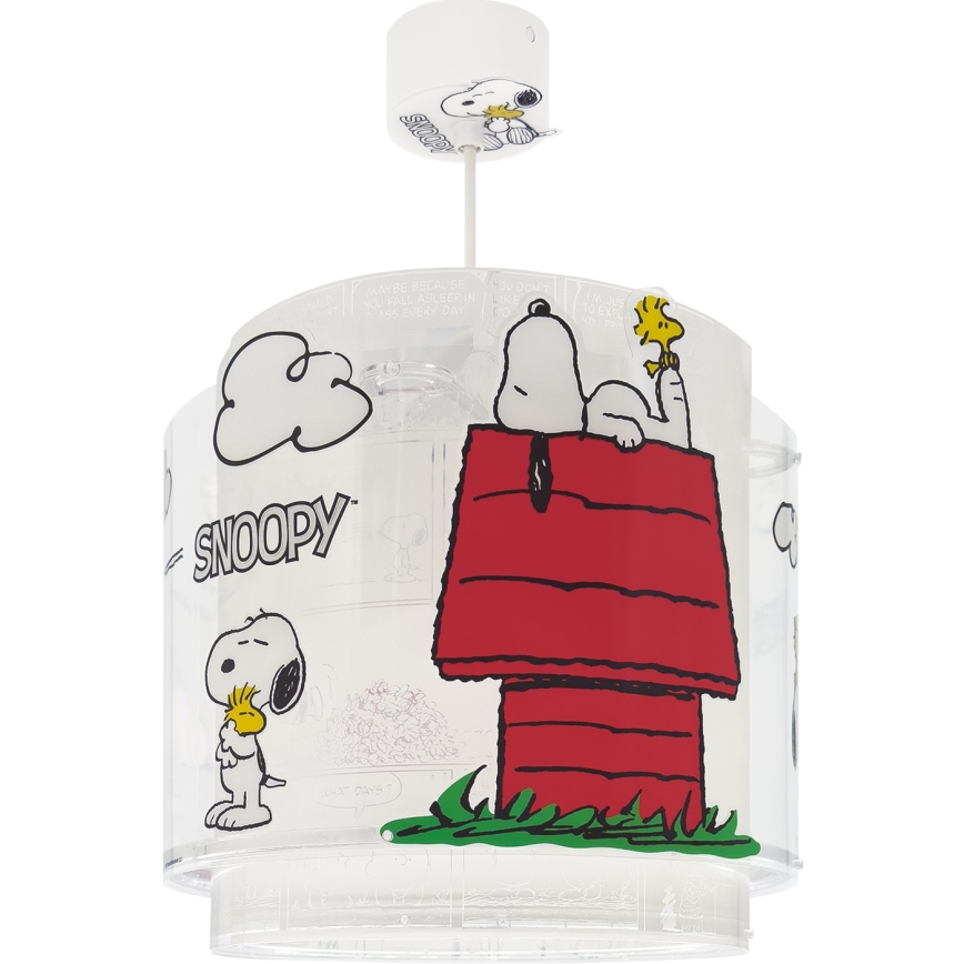 Dalber 76302 - Lámpara de techo infantil SNOOPY 1xE27/15W/230V blanca/roja