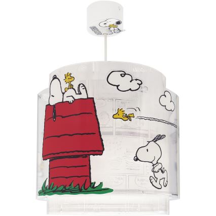 Dalber 76302 - Lámpara de techo infantil SNOOPY 1xE27/15W/230V blanca/roja