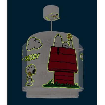 Dalber 76302 - Lámpara de techo infantil SNOOPY 1xE27/15W/230V blanca/roja