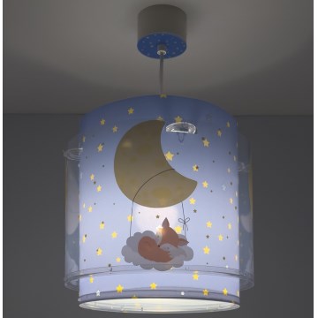 Dalber 76632 - Lámpara de techo infantil MOON DREAMS 1xE27/15W/230V azul