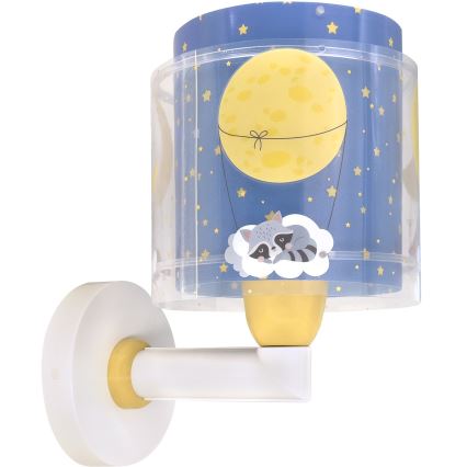 Dalber 76639 - Lámpara de pared infantil MOON DREAMS 1xE27/15W/230V azul