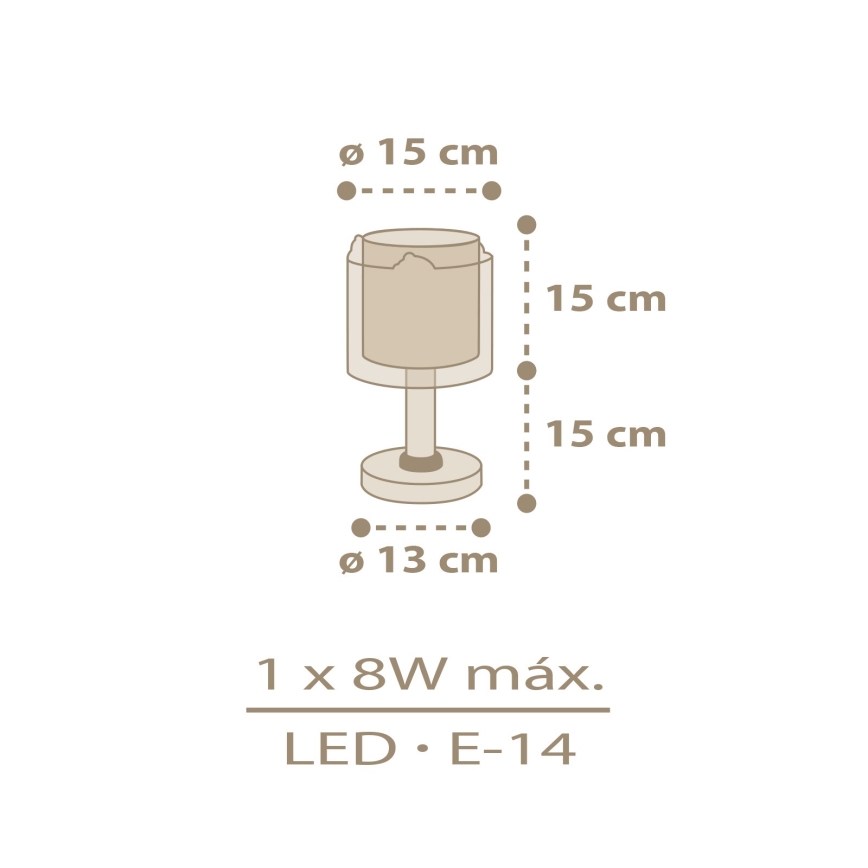 Dalber 76871 - Lámpara infantil BABY CHICK 1xE14/8W/230V