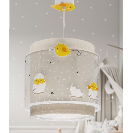 Dalber 76872 - Lámpara colgante infantil BABY CHICK 1xE27/15W/230V