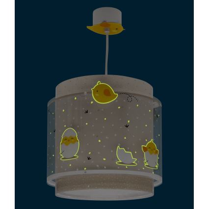 Dalber 76872 - Lámpara colgante infantil BABY CHICK 1xE27/15W/230V