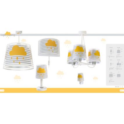 Dalber 81192E - Lámpara colgante infantil LIGHT FEELING 1xE27/60W/230V
